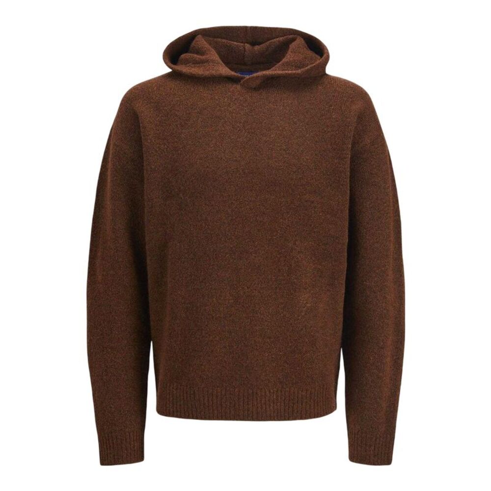 Jack And Jones Mens Ollie Knitted Hoodie / Brown